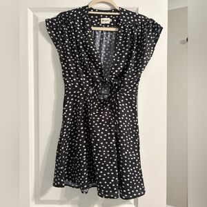 Black and White Polka Dot Mini Dress